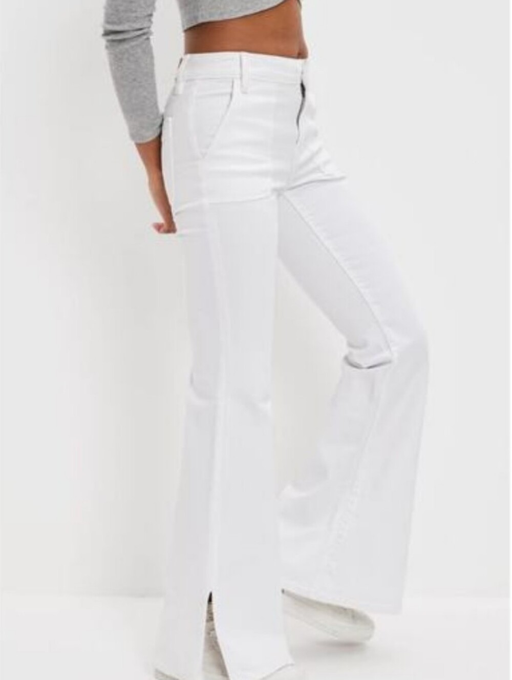 American Eagle Festival Flare Jeans White 18 Long